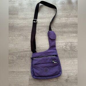 Kipling  Purple Crossbody Bag
